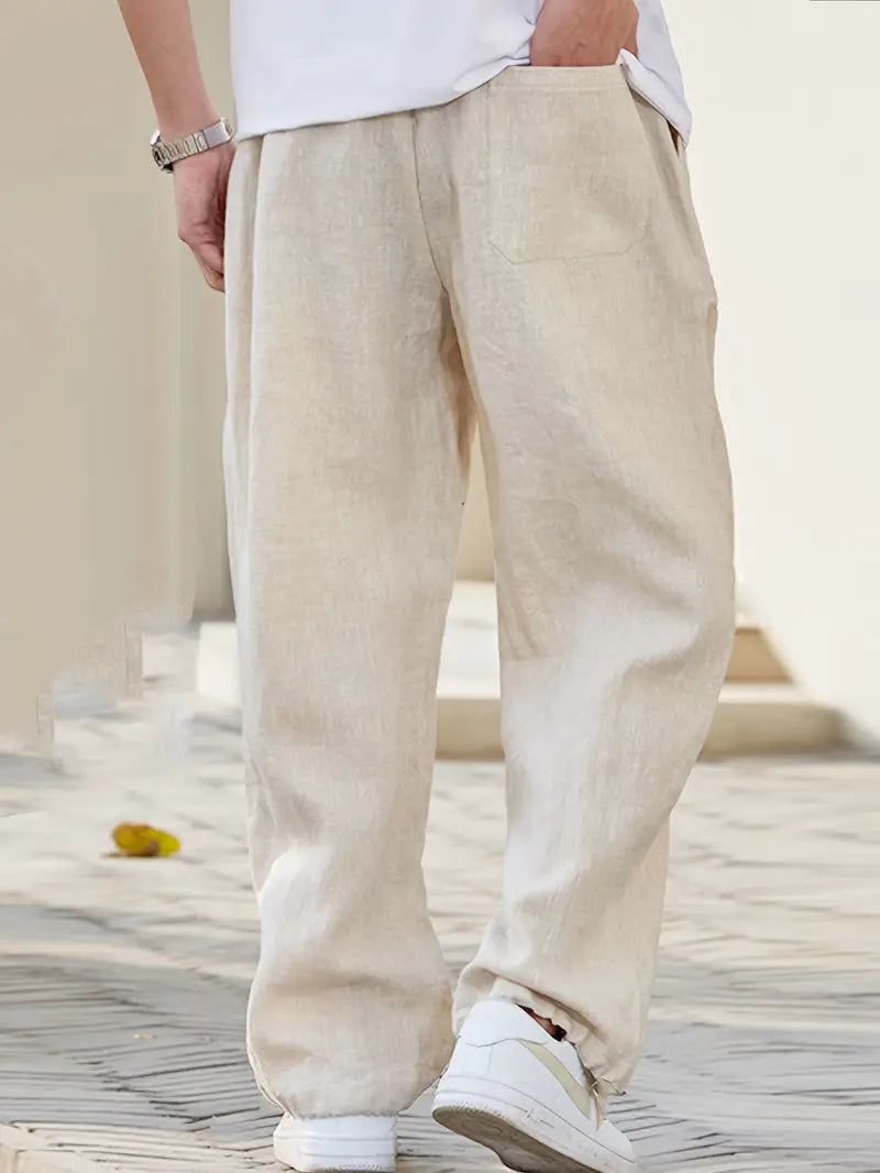 Liam Linen Pants for Men – Loose Summer Pants with Breathable Comfort & Durable Design