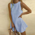 Odalys Short Summer Dress for Women – Light Sleeveless Design for Casual and Beach Outfits