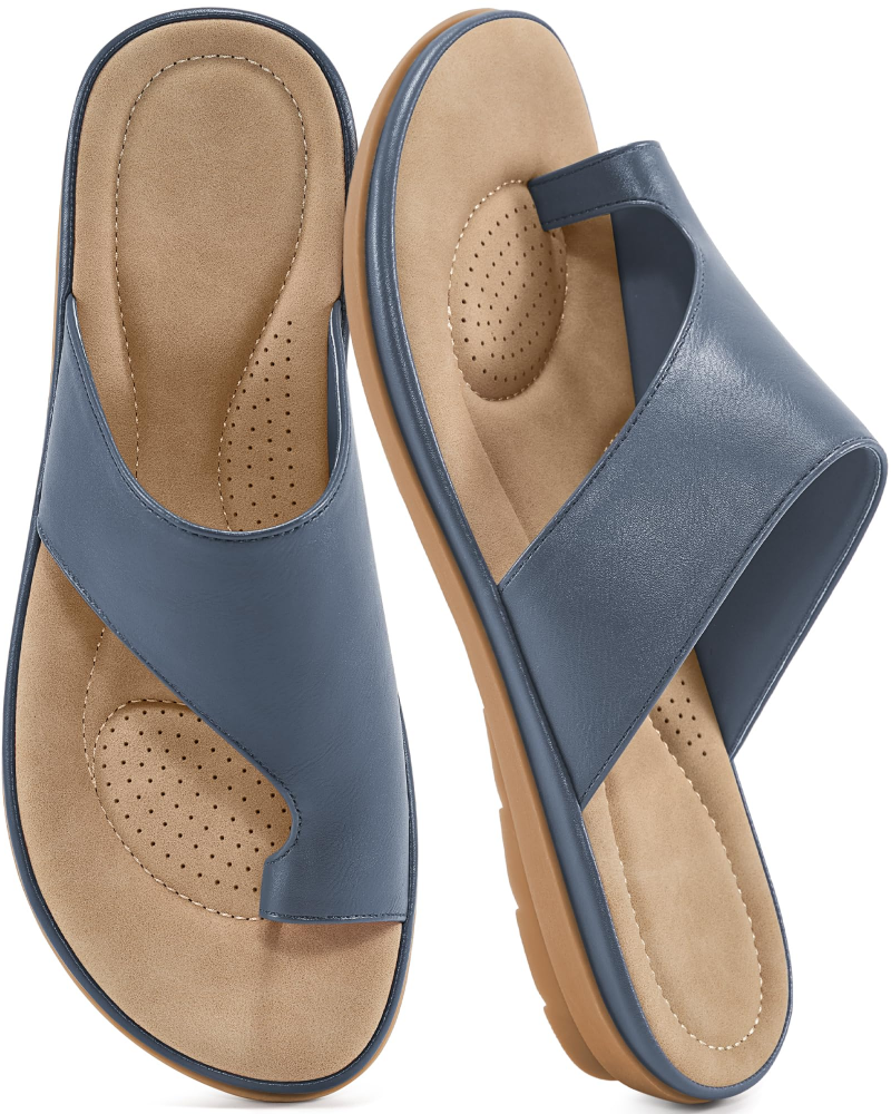 Elodia Sandals for Women – Comfortable Non-Slip Flat Sandals, Summer