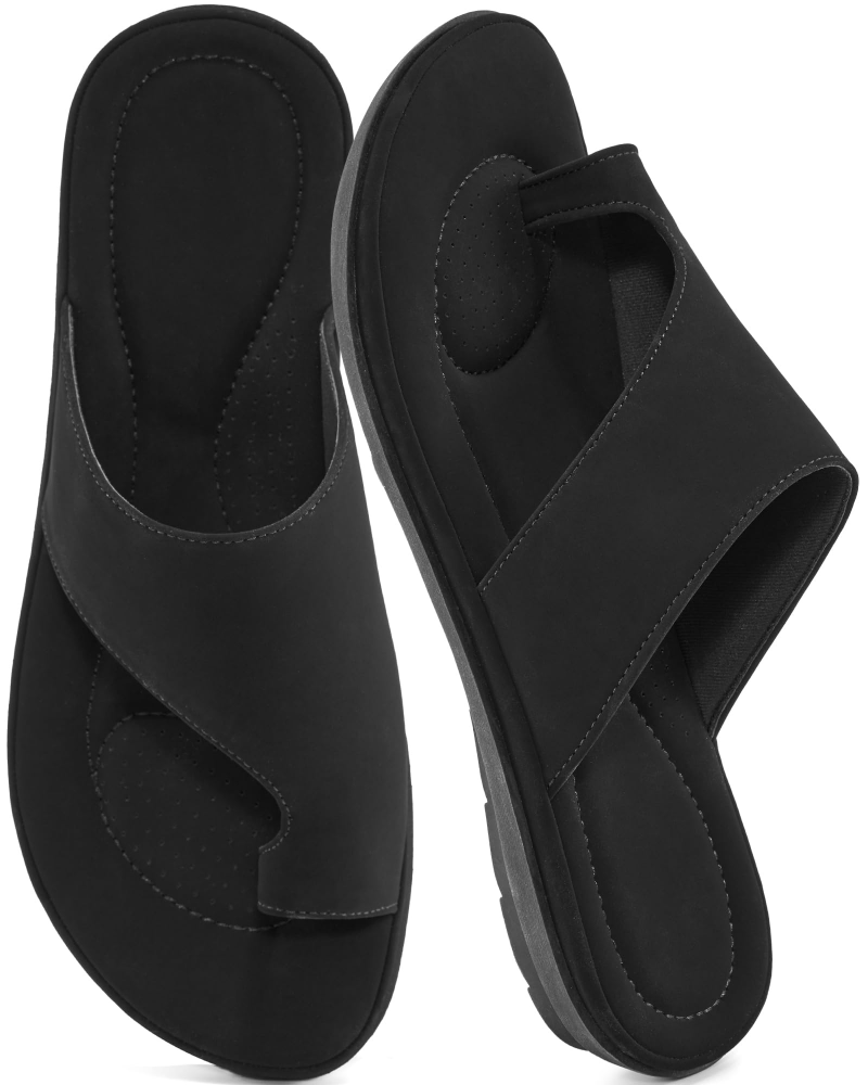 Elodia Sandals for Women – Comfortable Non-Slip Flat Sandals, Summer