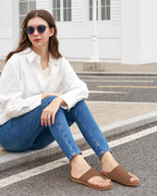 Elodia Sandals for Women – Comfortable Non-Slip Flat Sandals, Summer