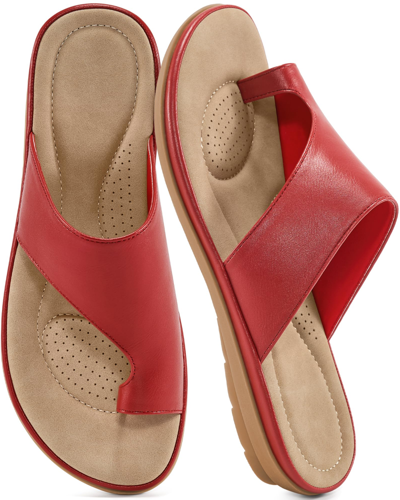 Elodia Sandals for Women – Comfortable Non-Slip Flat Sandals, Summer