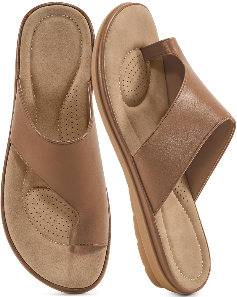 Elodia Sandals for Women – Comfortable Non-Slip Flat Sandals, Summer