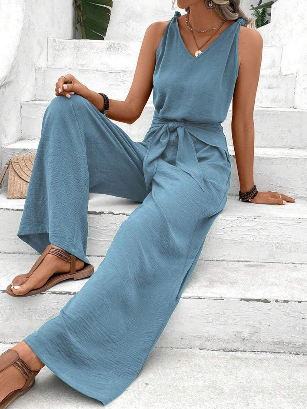 Amelita Jumpsuit for Women – Chic Jumpsuit with Elegant Wide-Leg Pants