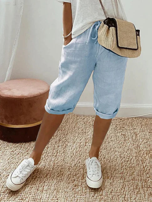 Kassandra Light Pants for Women – Flowy High-Waist Pants with Airy Comfortable Cut