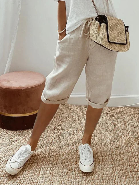 Kassandra Light Pants for Women – Flowy High-Waist Pants with Airy Comfortable Cut