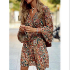Blessy Boho Dress for Women – Flowy Long Dress with Light Sleeves & Casual Summer Style