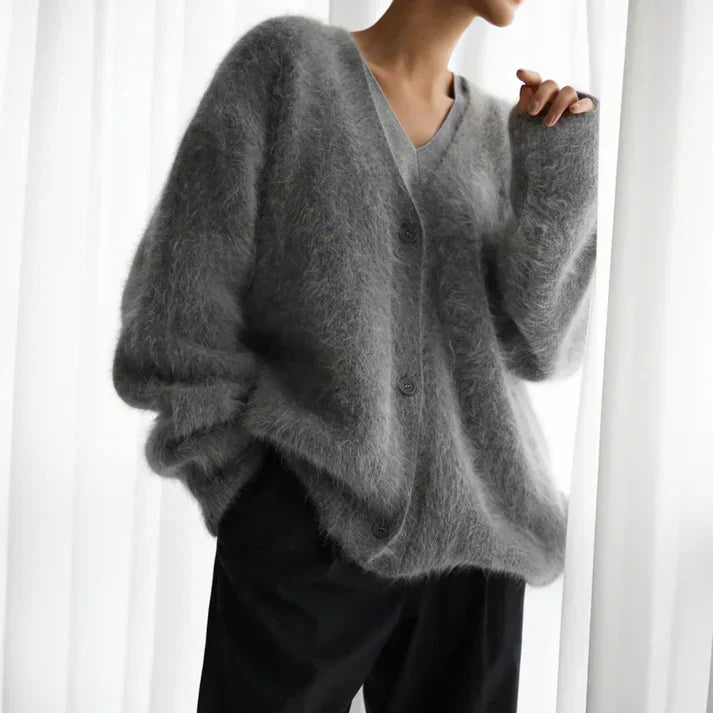Ella Cashmere Sweater for Women – Elegant Loose Cardigan & Timeless Soft Comfort