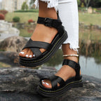 Glenda Platform Sandals for Women – Chic Sandals with Adjustable Strap for Elegant Summer