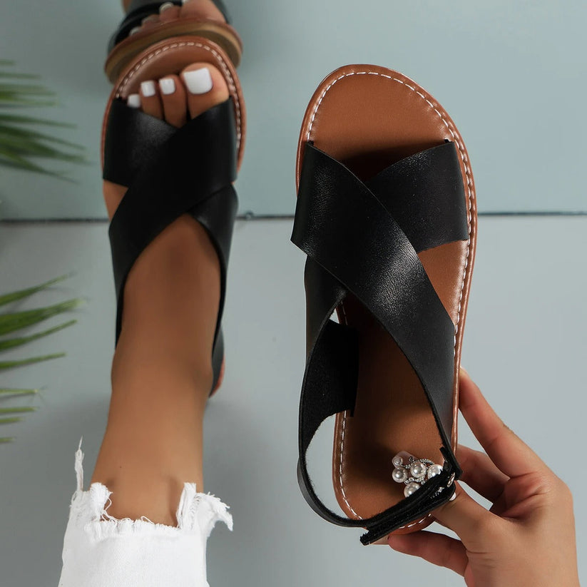 Charley Leather Sandals for Women – Elegant & Comfortable for Chic Summer and Everyday Outfits