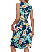 Jessel Dress for Women – Sleeveless Wrap V-Neck, A-Line Cut & Pockets, Knee-Length, Summer