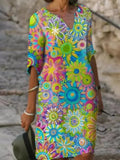 Brianna Boho Dress for Women – Summer Dress with Floral Print, Flowy Cut & Casual Chic Style