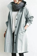 Elizabeth Raincoat for Women – Urban Waterproof Coat with Oversized Breathable Hood