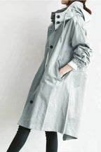 Elizabeth Raincoat for Women – Urban Waterproof Coat with Oversized Breathable Hood