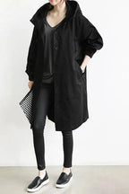 Elizabeth Raincoat for Women – Urban Waterproof Coat with Oversized Breathable Hood