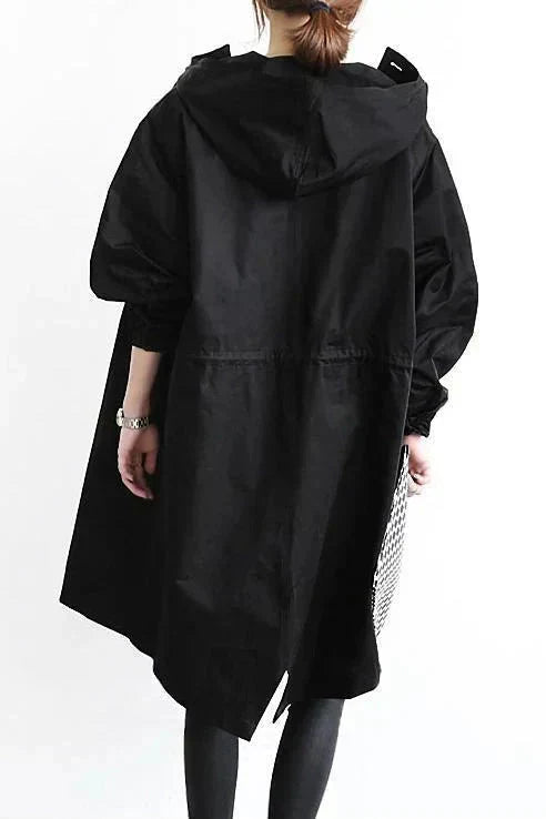 Elizabeth Raincoat for Women – Urban Waterproof Coat with Oversized Breathable Hood