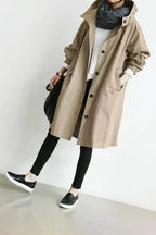 Elizabeth Raincoat for Women – Urban Waterproof Coat with Oversized Breathable Hood