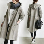 Elizabeth Raincoat for Women – Urban Waterproof Coat with Oversized Breathable Hood
