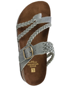 Vessa Sandals for Women – Braided Toe-Post with Molded Comfort Sole & Adjustable Buckle