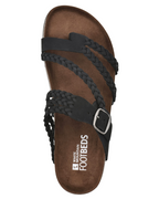 Vessa Sandals for Women – Braided Toe-Post with Molded Comfort Sole & Adjustable Buckle