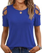 Vina Top for Women – Off-Shoulder Tee, Flowy High-Low Cut & Trendy Summer Style