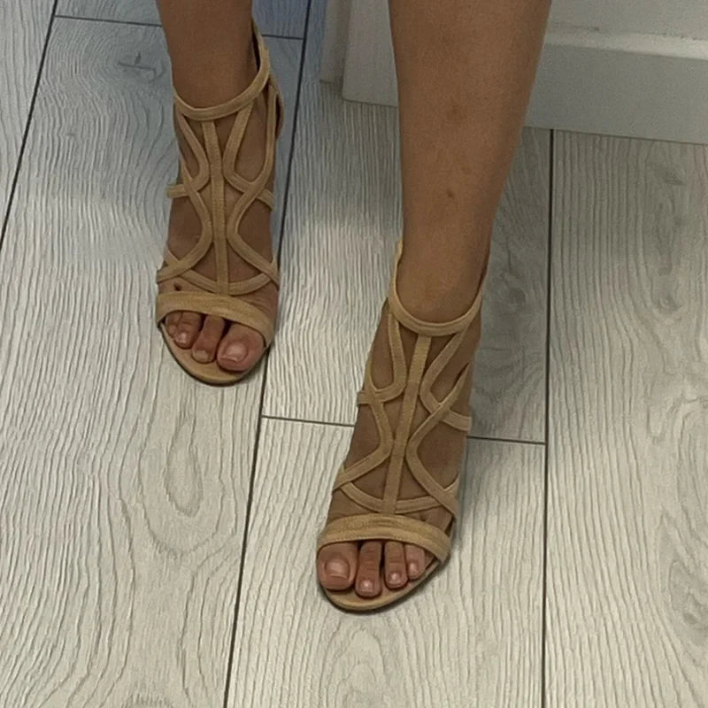 Natalie Heeled Sandals for Women – Elegant Gladiator Heels with Open Toe & Modern Style