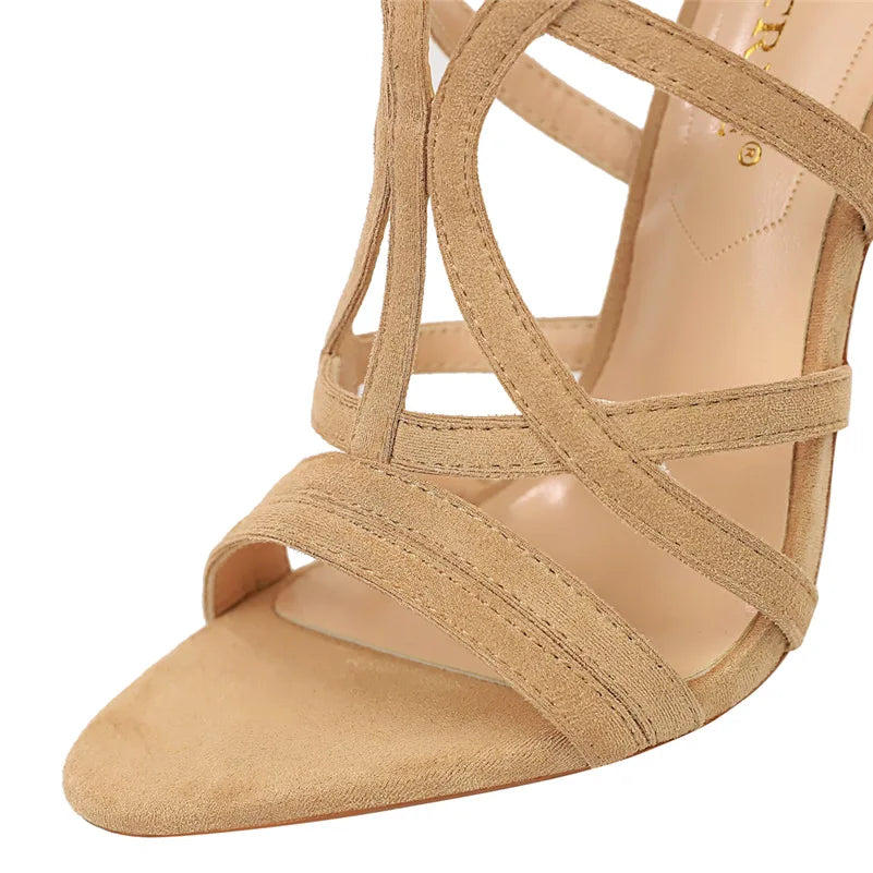 Natalie Heeled Sandals for Women – Elegant Gladiator Heels with Open Toe & Modern Style