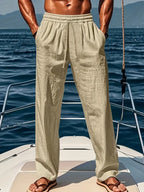 Ethan Pants for Men – Wide Breathable Linen Pants with Loose Cut & Elegant Summer Style