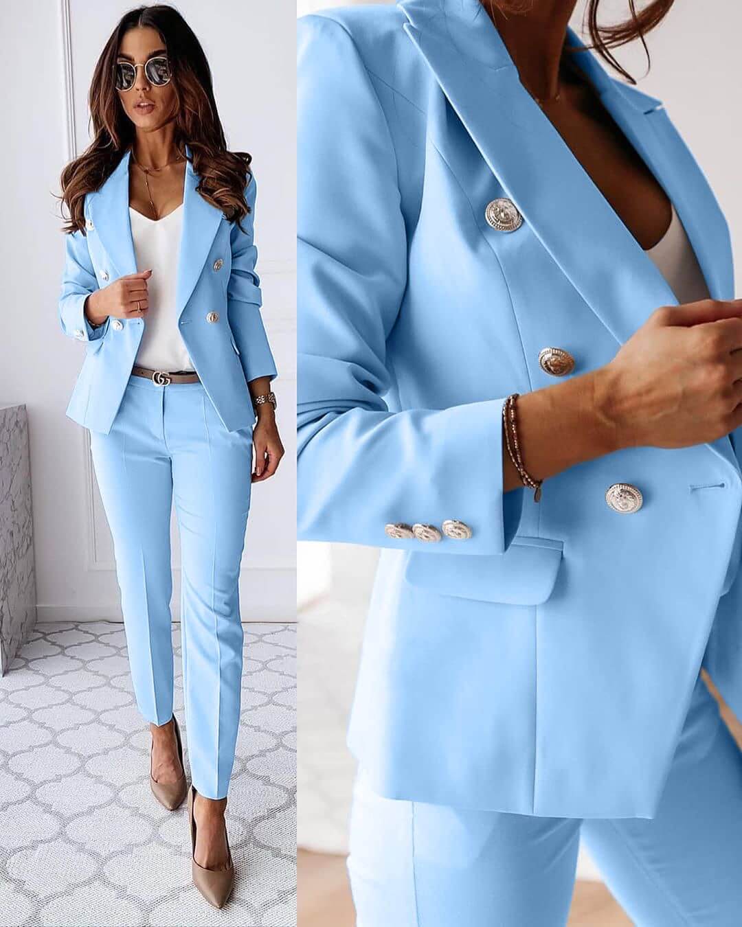 Elena Suit for Women – Modern Set with Elegant Blazer & Chic Tailored Pants