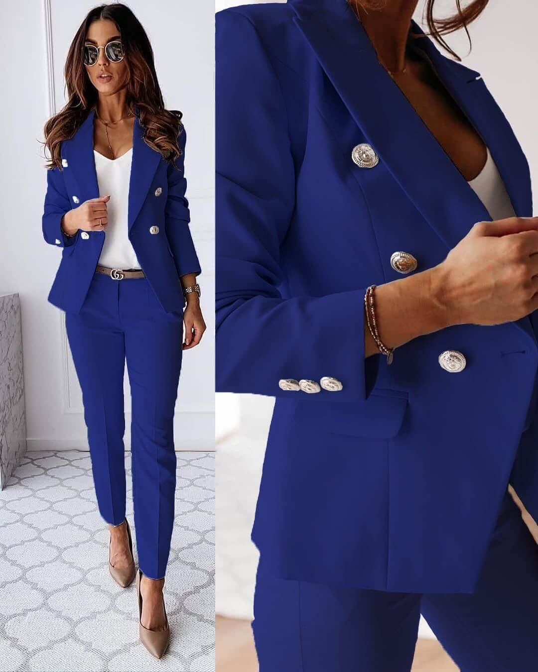 Elena Suit for Women – Modern Set with Elegant Blazer & Chic Tailored Pants