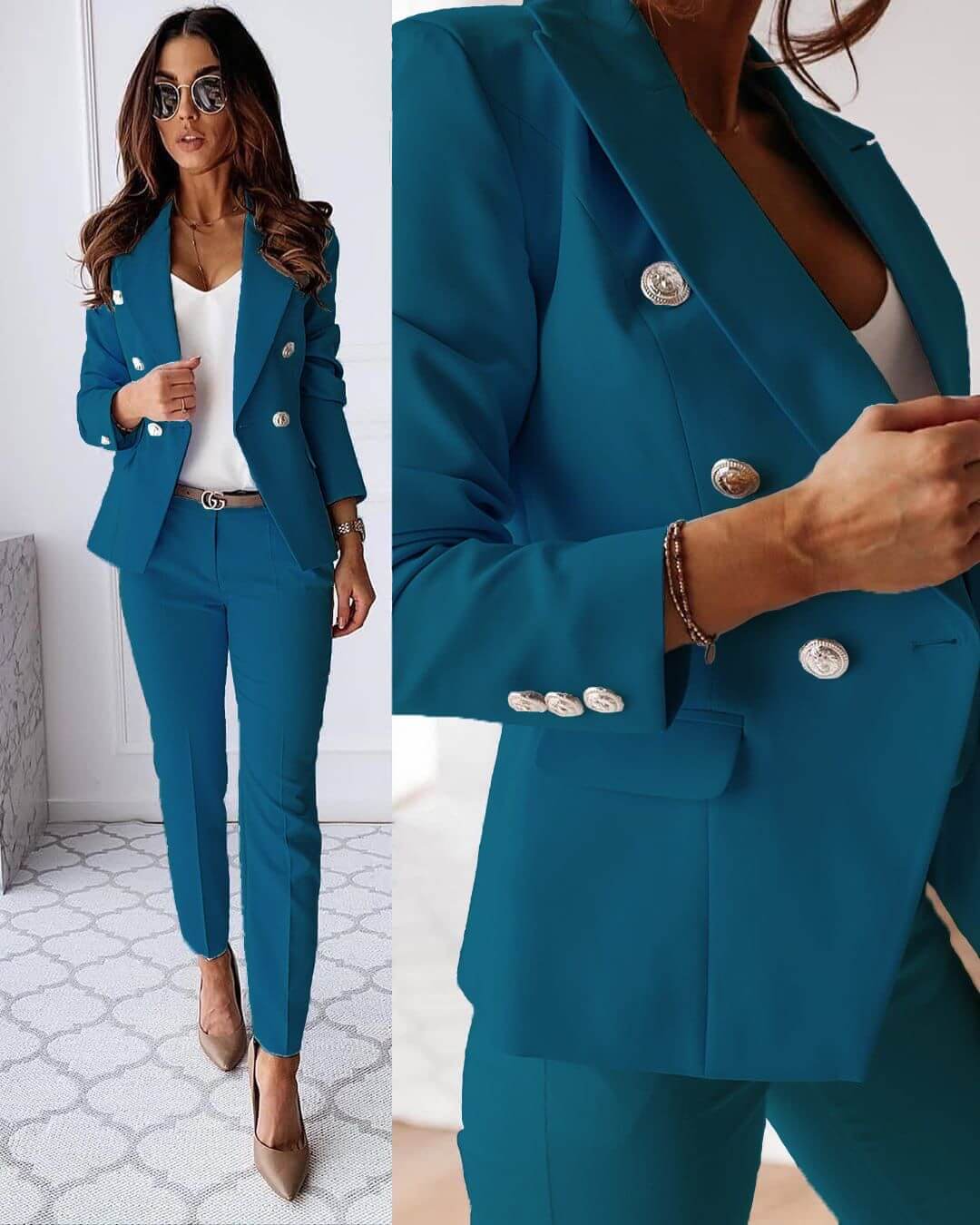Elena Suit for Women – Modern Set with Elegant Blazer & Chic Tailored Pants