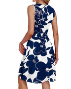 Jessel Dress for Women – Sleeveless Wrap V-Neck, A-Line Cut & Pockets, Knee-Length, Summer