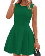 Sophie Dress for Women – Short A-Line Dress, Sleeveless, Elegant Business Casual Stretch