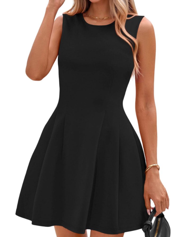 Sophie Dress for Women – Short A-Line Dress, Sleeveless, Elegant Business Casual Stretch