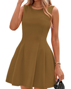 Sophie Dress for Women – Short A-Line Dress, Sleeveless, Elegant Business Casual Stretch