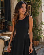 Sophie Dress for Women – Short A-Line Dress, Sleeveless, Elegant Business Casual Stretch