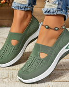 Lucresia Slip-On Sneakers for Women – Platform Sole Shoes, Breathable & Comfortable
