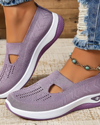 Lucresia Slip-On Sneakers for Women – Platform Sole Shoes, Breathable & Comfortable