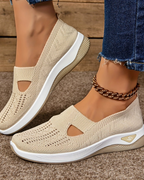 Lucresia Slip-On Sneakers for Women – Platform Sole Shoes, Breathable & Comfortable