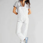 Charlotte Denim Jumpsuit for Women – Elegant and Comfortable, Fitted Cut with Button Placket