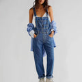 Charlotte Denim Jumpsuit for Women – Elegant and Comfortable, Fitted Cut with Button Placket