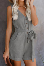 Nina Chic Romper for Women – Elegant Short Jumpsuit with Pockets and Comfortable Cut