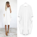 Delaney Summer Dress for Women – Light Fabric, Loose Cut & Chic Round Neck