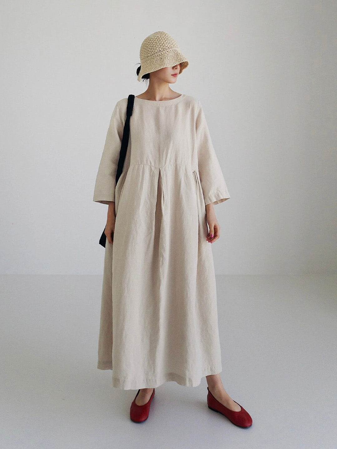 Cielo Long Dress for Women – Light Linen, Natural Comfort & Elegant Minimalist Style