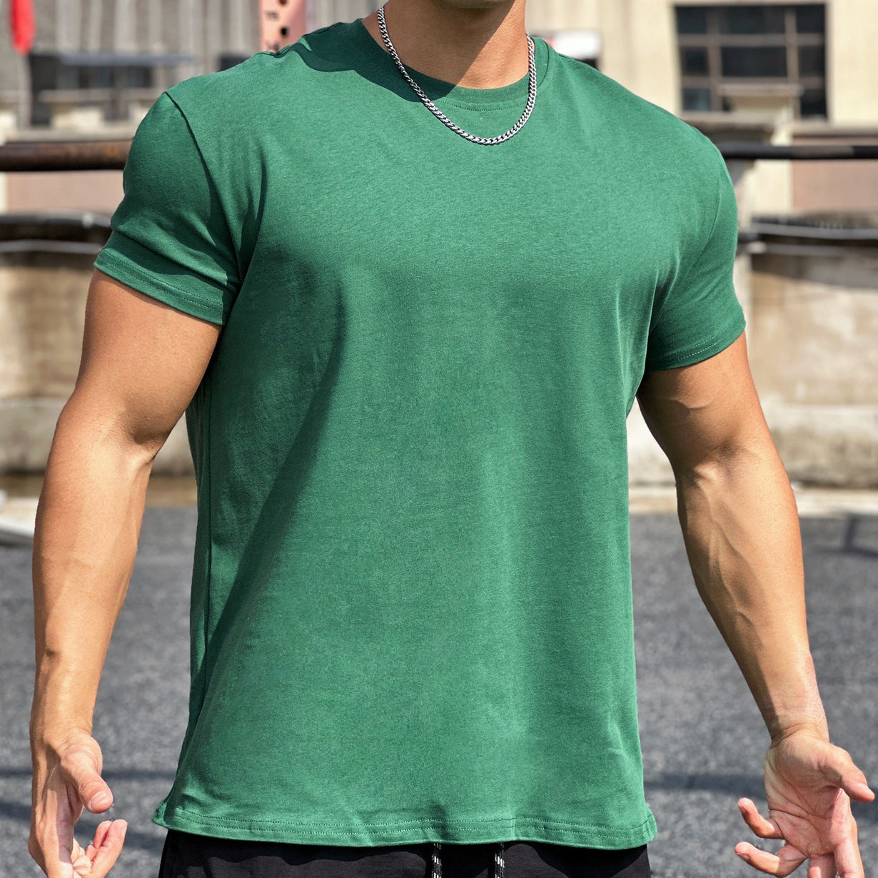 Liam Sport T-Shirt for Men – Loose Short-Sleeve Cotton Tee with Breathable Design