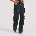 Jutta Cargo Jeans for Women – High-Waist Pants with Utility Pockets & Casual Cut