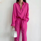 Mei Summer Set for Women – Elegant Two-Piece Linen Set with Loose Cut & Breathable Comfort