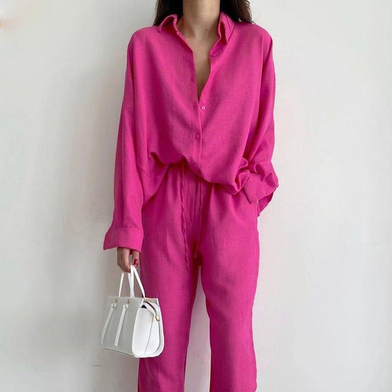 Mei Summer Set for Women – Elegant Two-Piece Linen Set with Loose Cut & Breathable Comfort