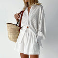 Aaliyah Summer Set for Women – Light Cotton Set with Top and Shorts in Casual Style