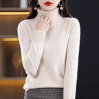 Emmie Cashmere Turtleneck Sweater for Women – Premium Soft Knit for Warmth and Light Comfort